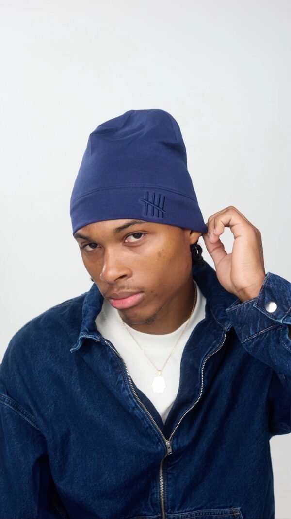 Skull cap Sanou - intérieur Satin - Noir